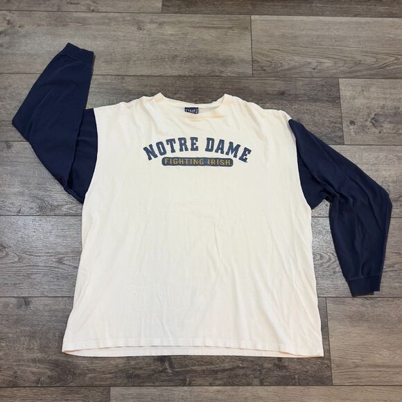 Vintage 80s/90s Team Edition Apparel Brand Notre Dame Fighting Irish Shirt - XL - Picture 1 of 6